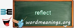 WordMeaning blackboard for reflect